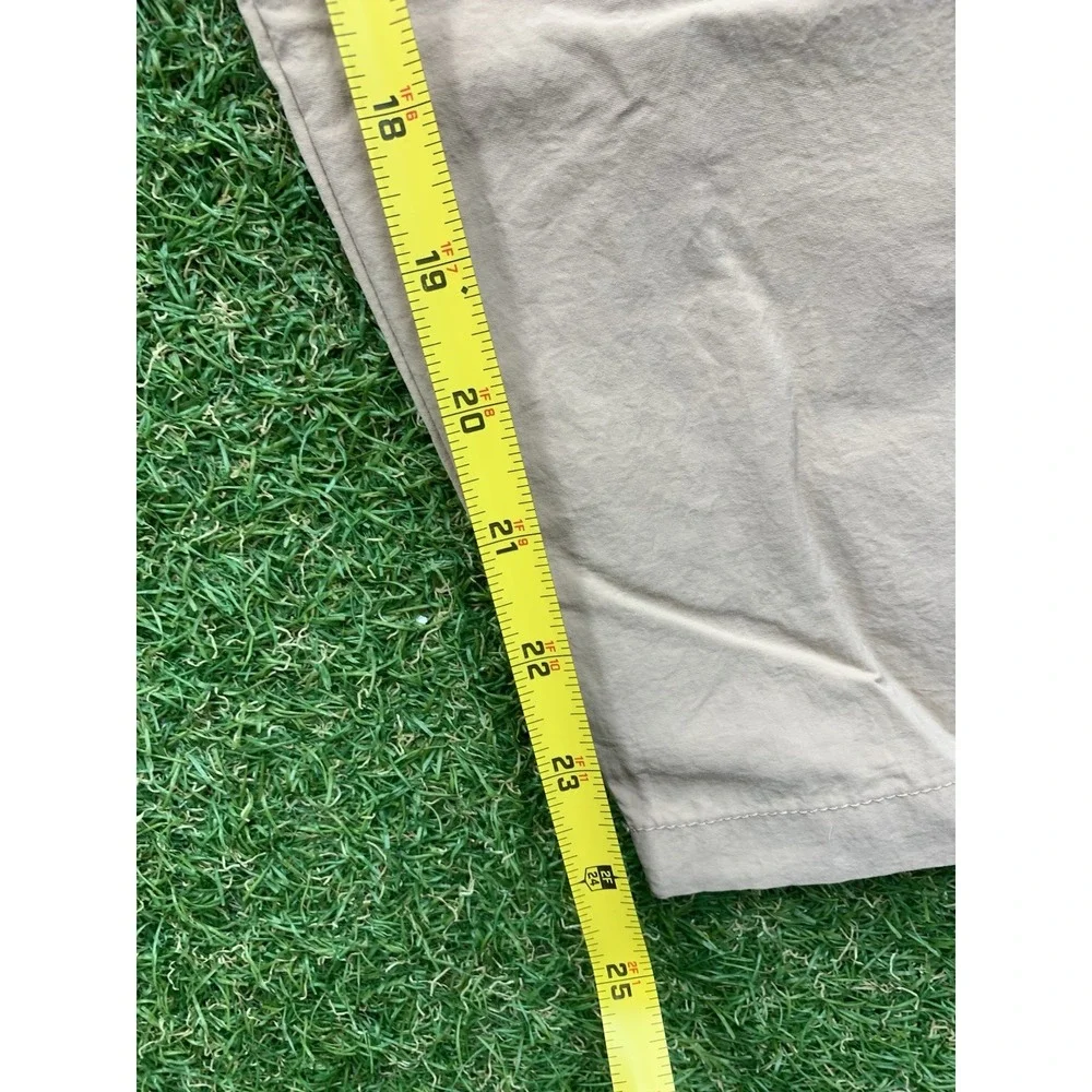Nike Joggers Womens Medium Tan Oversized Sweatpant Trackpant Windbreaker Tech